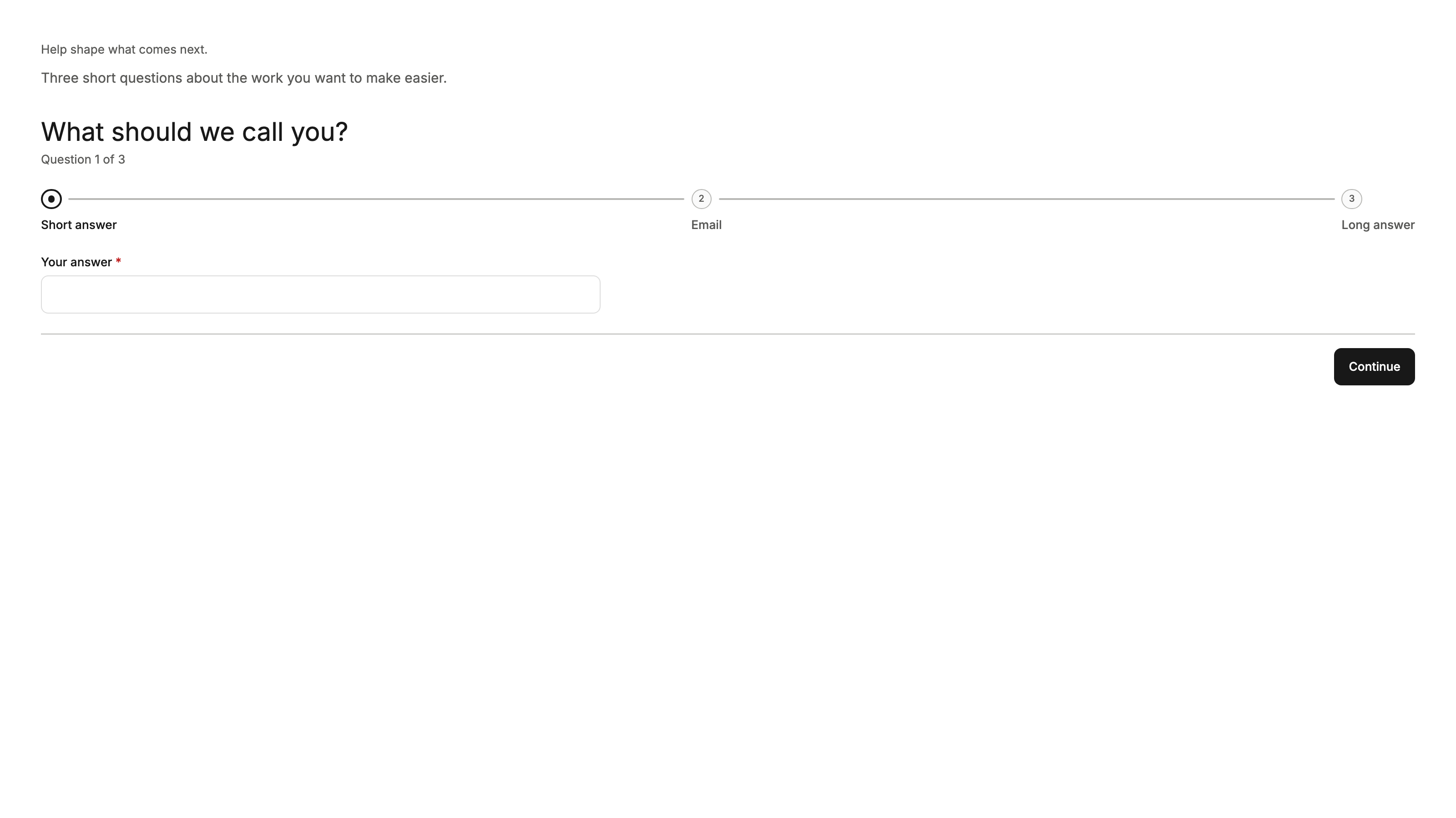 Forms preview with example data